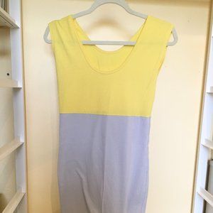 American Apparel Yellow and Grey Colour Block Body